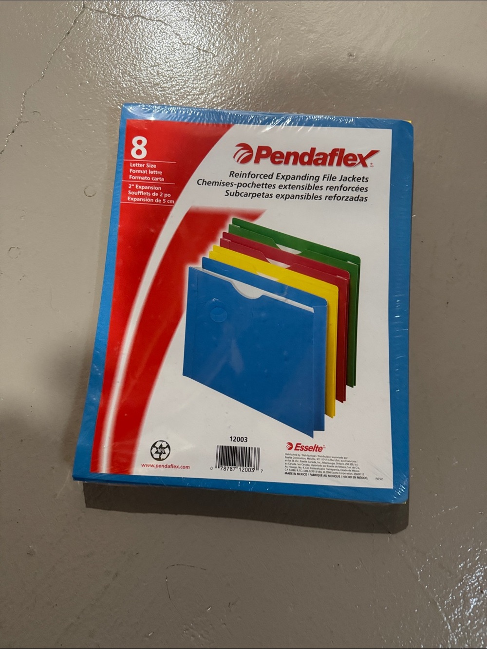 Letter-Size Expanding File Jackets – Blue (8 Pack)